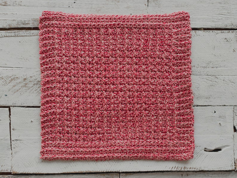 PDF Crochet Pattern for The Peppermint Washcloth image 4