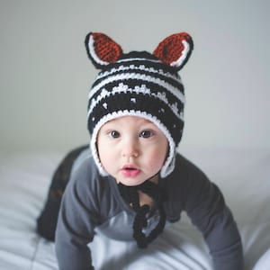 PDF Crochet Pattern for My Little Fox Baby Hat image 3