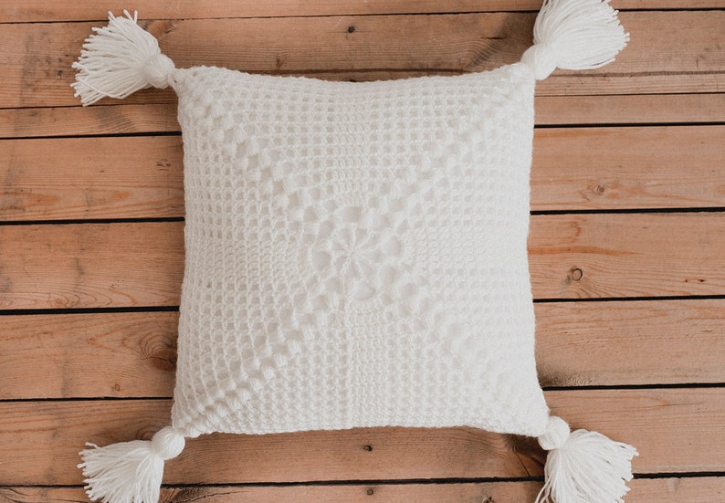 PDF Crochet Pattern for The Crochet Cottage Pillow - Megmade with Love image 4