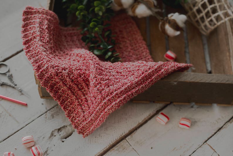PDF Crochet Pattern for The Peppermint Washcloth image 2