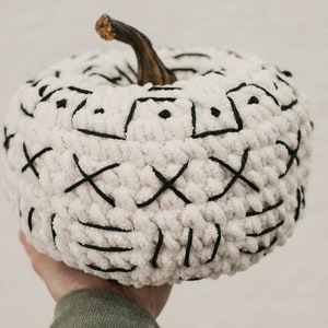 PDF Crochet Pattern for the Mudcloth Crochet Pumpkin Megmade with Love image 3