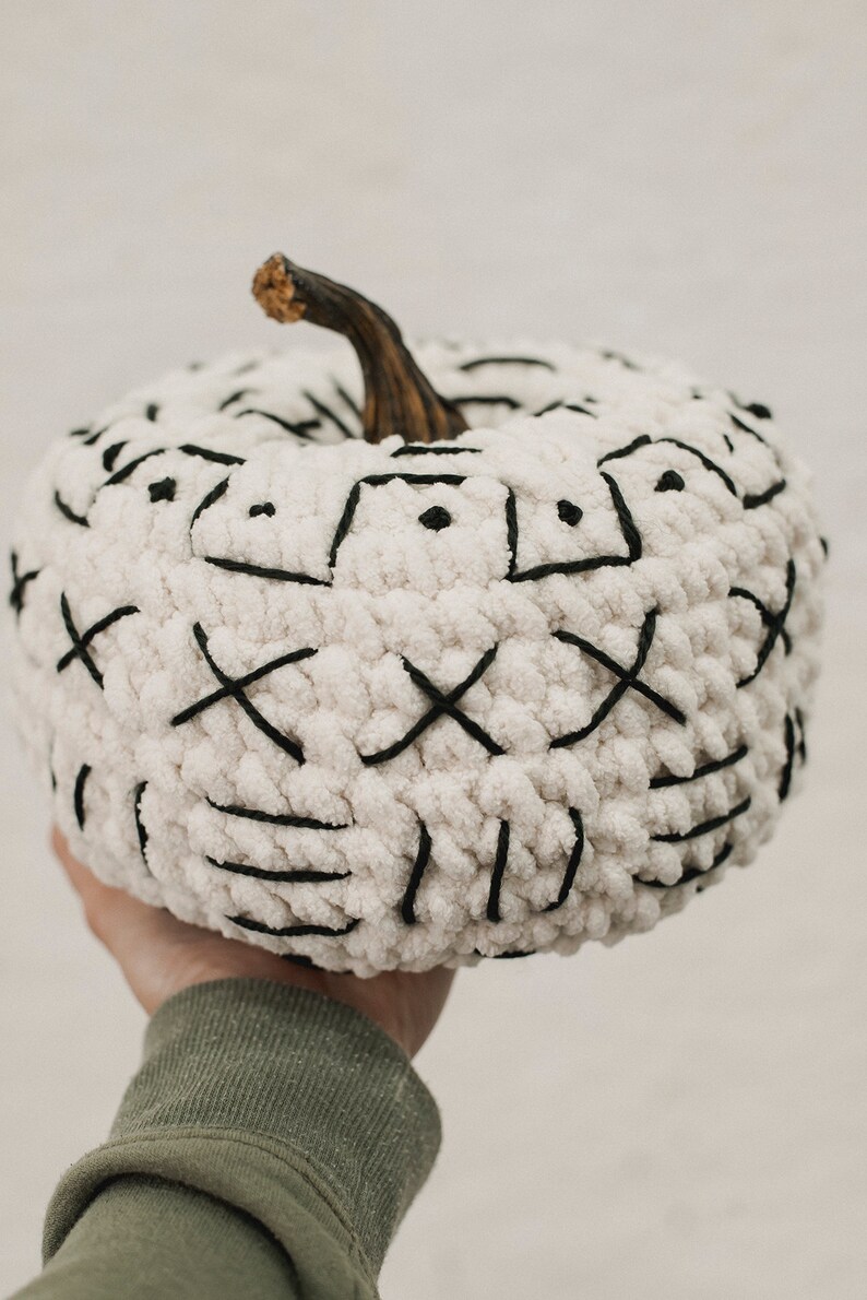 PDF Crochet Pattern for the Mudcloth Crochet Pumpkin Megmade with Love image 3