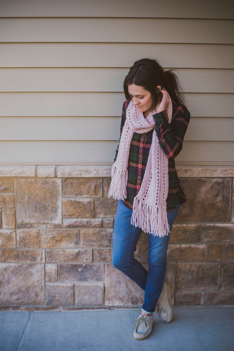 PDF Crochet Pattern for the Andie Scarf - Bulky Crochet Scarf - Etsy