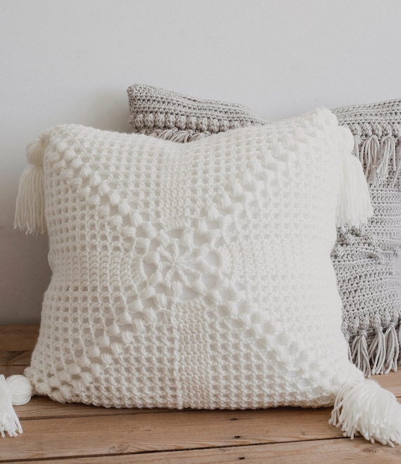 PDF Crochet Pattern for The Crochet Cottage Pillow - Megmade with Love