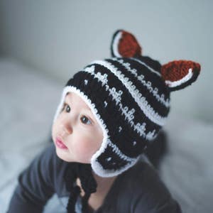 PDF Crochet Pattern for My Little Fox Baby Hat image 4