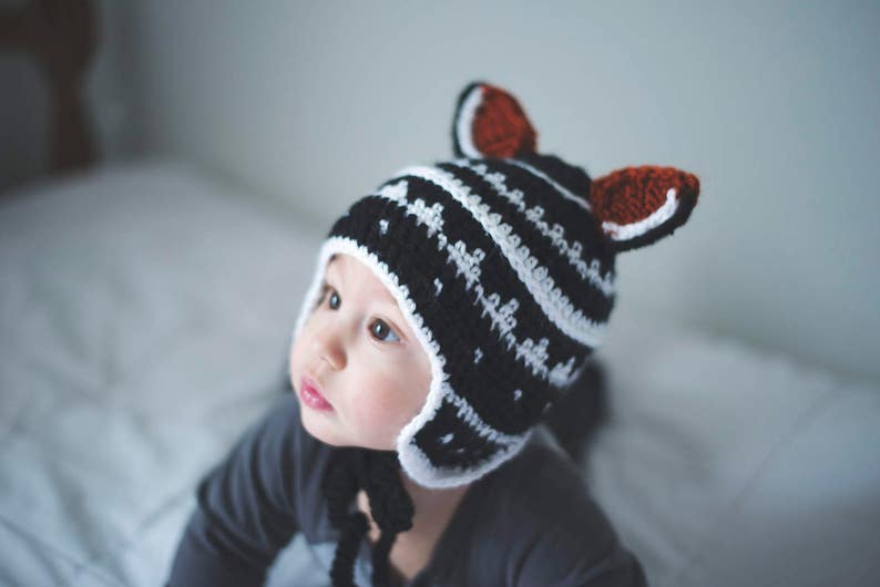 PDF Crochet Pattern for My Little Fox Baby Hat image 4