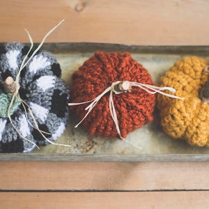 PDF Crochet Pattern for THREE Rustic Pumpkins image 3