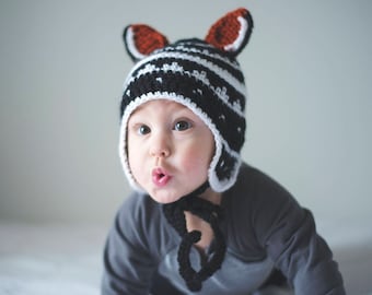 PDF Crochet Pattern for My Little Fox Baby Hat