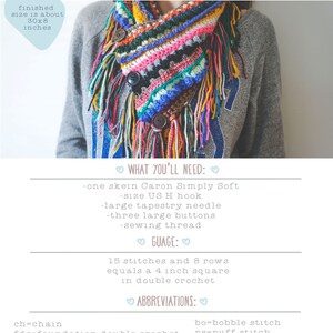 Textured Boho Cowl Crochet Pattern image 4