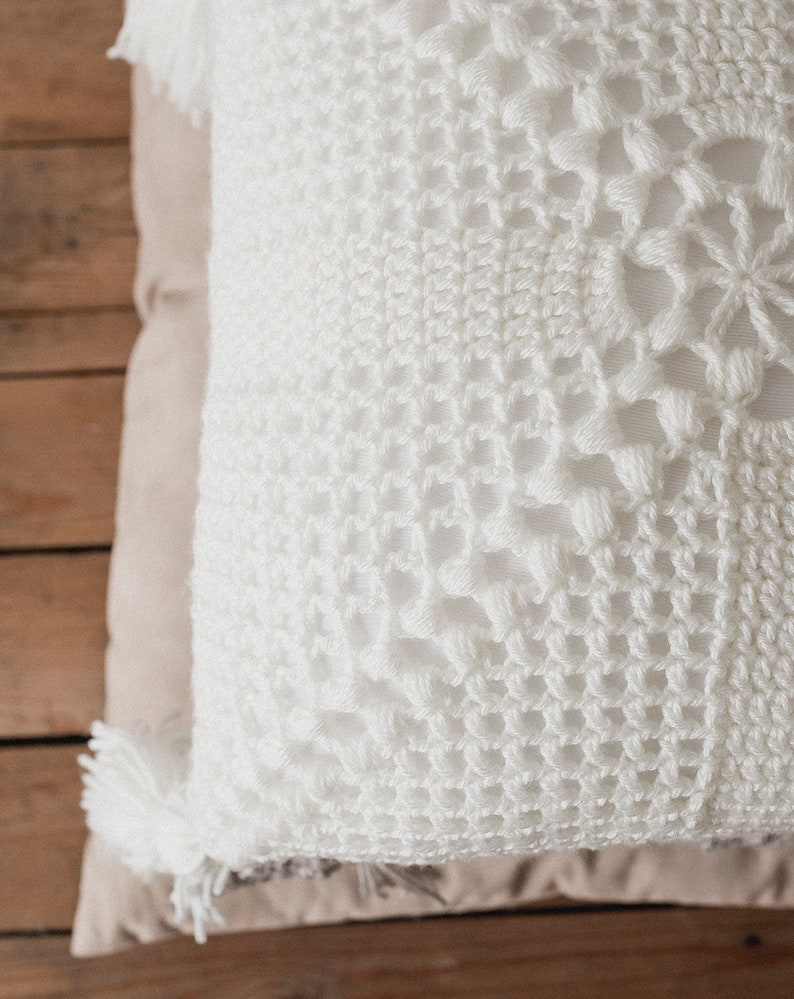 PDF Crochet Pattern for The Crochet Cottage Pillow - Megmade with Love image 2