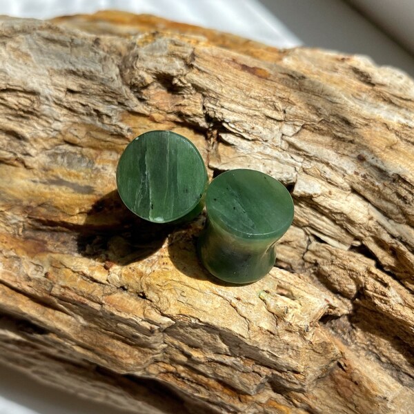 10 mm jade plugs. Stone plugs. Organic plugs. Custom plugs