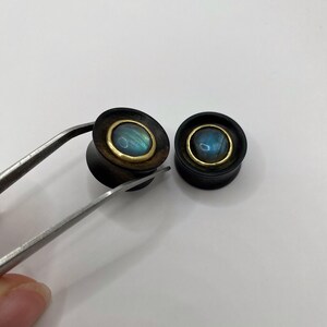 Photo shows an example of 16 mm plugs