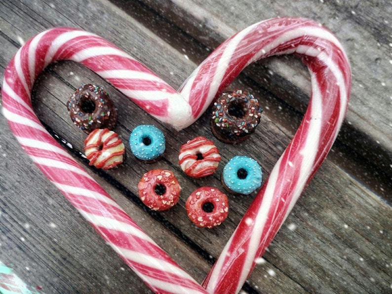 wood plugs donut plugs kawaii plugs christmas plugs
