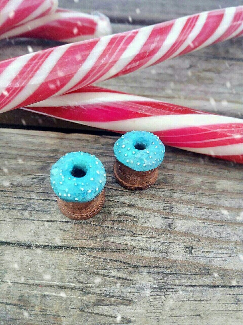 wood plugs donut plugs kawaii plugs christmas plugs