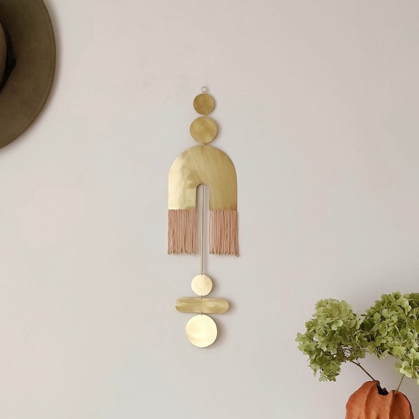 Brass Metal Art Vintage Wall Etsy