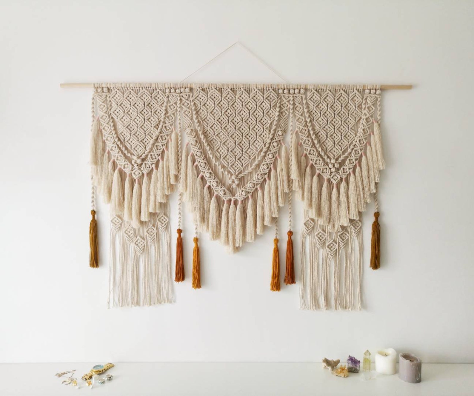 Xl Macrame wall hanging / Modern macrame wall decor / Boho Etsy