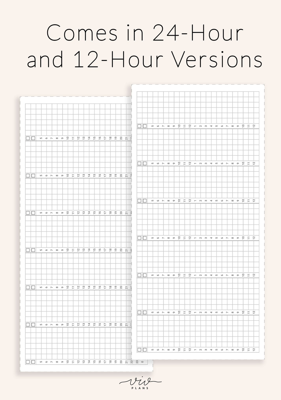 Hobonichi Weeks Timeline W/ Tasks List Printable Insert Etsy