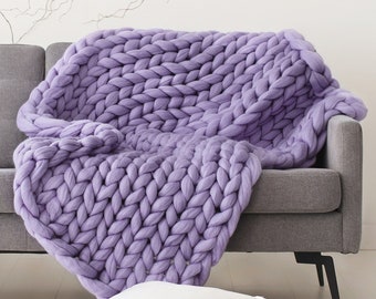 Lavender outlet knit blanket