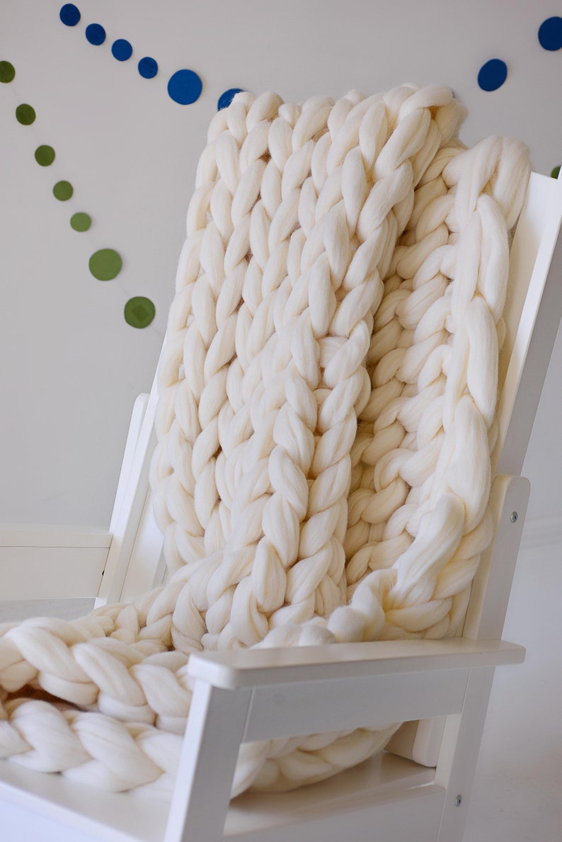 Emerald Throw Blanket Emerald Green Chunky Knit Blanket Boho Etsy