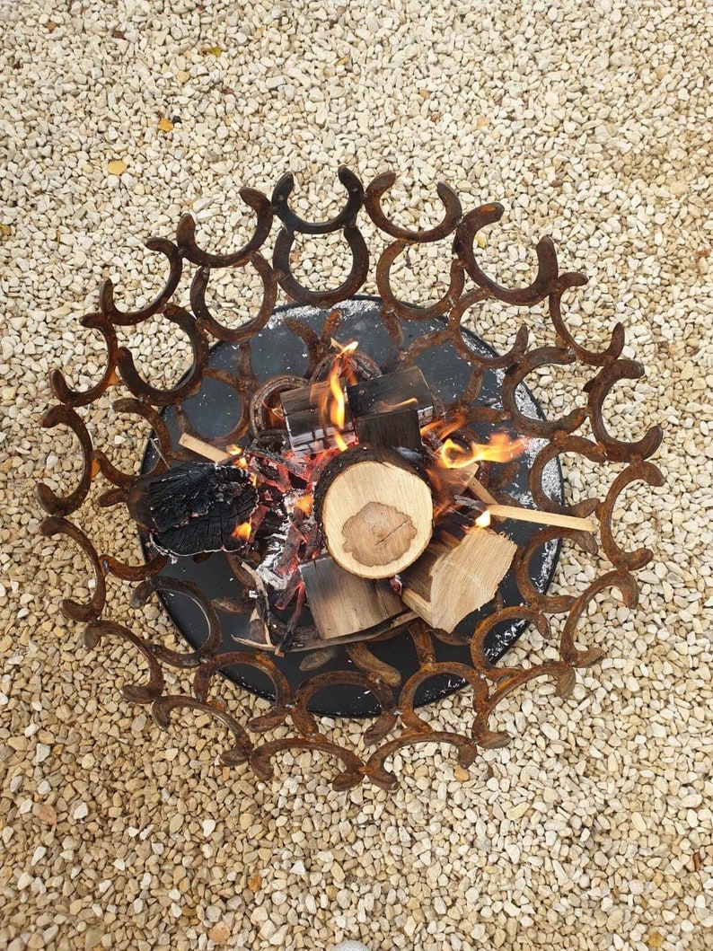 Horseshoe Fire Pit Etsy UK