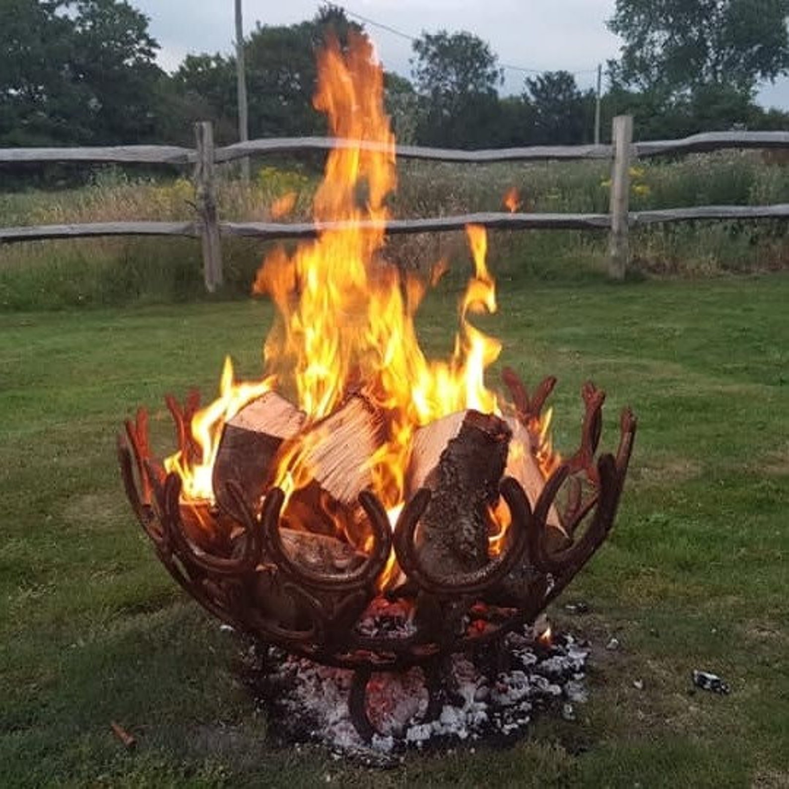 Horseshoe Fire Pit Etsy UK