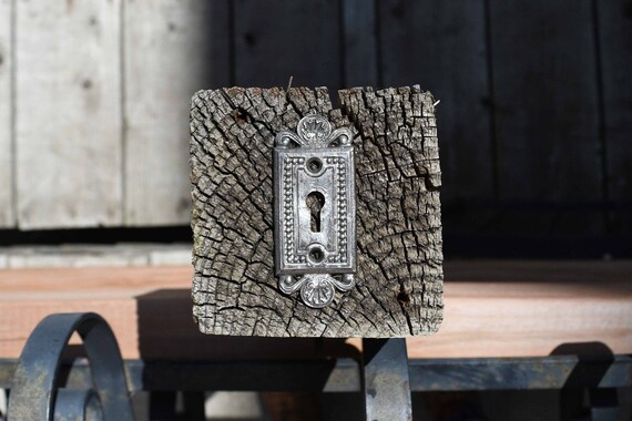Antique Key Plate Vintage Door Hardware Key Hole Cover Etsy