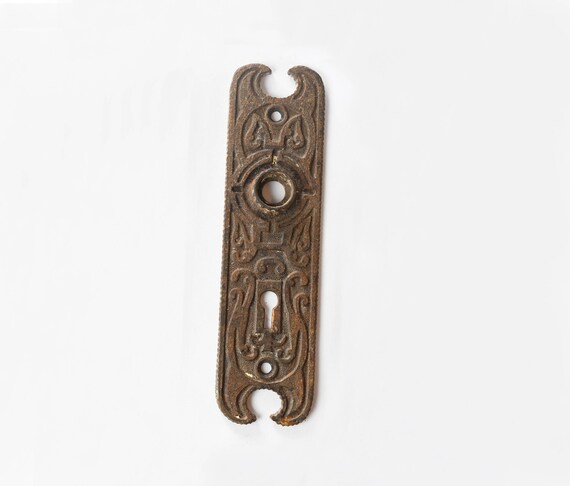 Antique Door Plate Art Nouveau Iron Vintage Door Plate Etsy image 0 - Antique Door Plate Art Nouveau Iron Vintage Door Plate Etsy