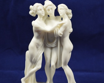 Graces Charites sculpture miniature statue ancient Greek Goddesses