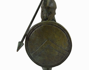 Spartan warrior sculpture bronze statue artifact