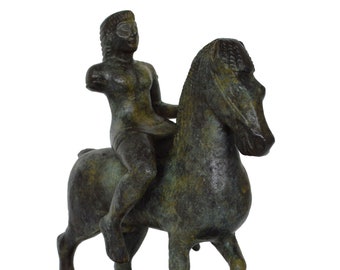 Bronze statuette Rider on horse - Dioscuri - National Archaeological Museum