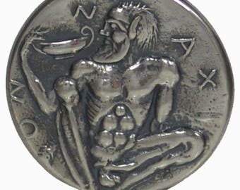 Satyr silver Pendant - Dionysus Bacchus Sterling 925 - Dionysos God of Wine