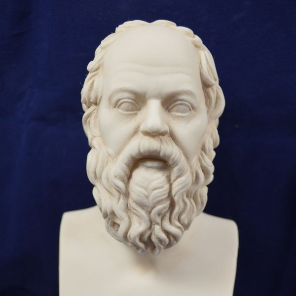Socrates sculpture Ancient Greek philosopher museum reproduction bust