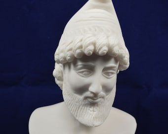 Ulysse sculpture buste héros du poème épique d'Homère la statue de l'Odyssée