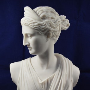 Artemis sculpture Diana bust Ancient Greek Goddess of hunt Great statue
