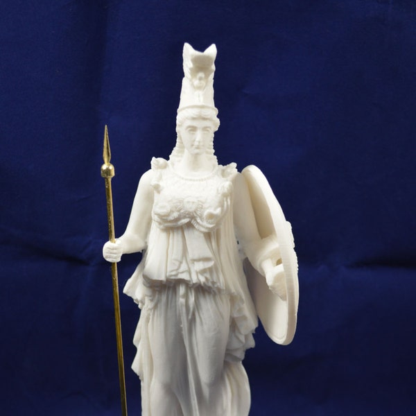 Athena sculpture Goddess  statue ancient Greek Goddess of wisdom and strategy