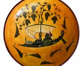 Dionysus crossing the sea Black Figure small Kylix Vase - Exekias Munich Museum
