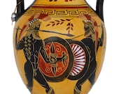 Trojan War battle Amphora Vase Pottery - Ancient Greek Mythology - Homer