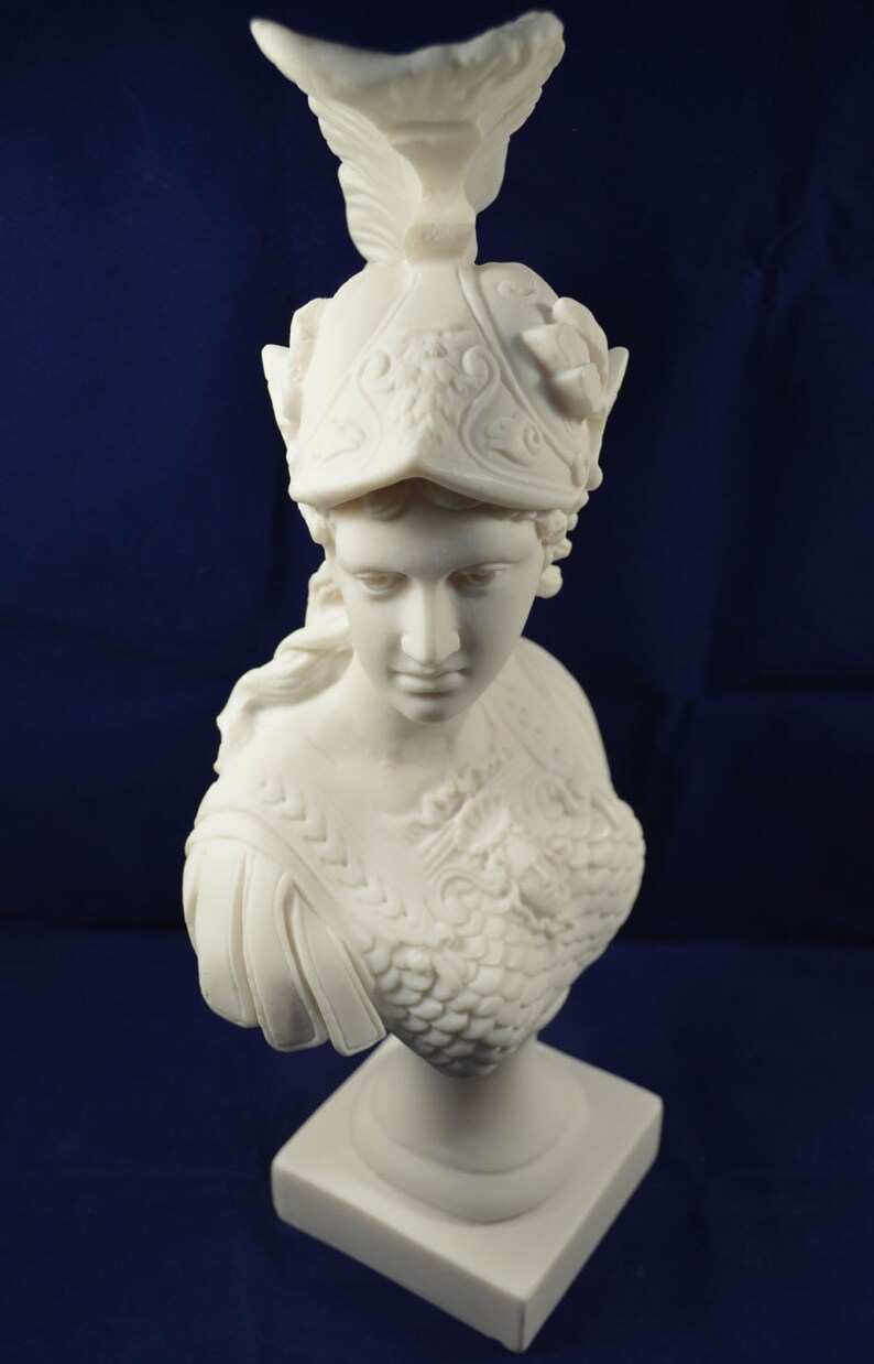 Athena sculpture bust Minerva ancient Greek Goddess Great bust Etsy