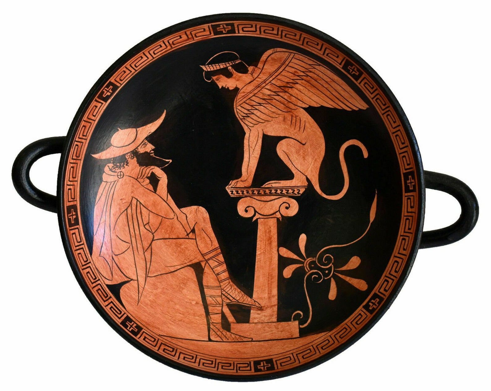 El Enigma De La Esfinge tico Kylix Del Pintor Del Museo Etsy Espa a