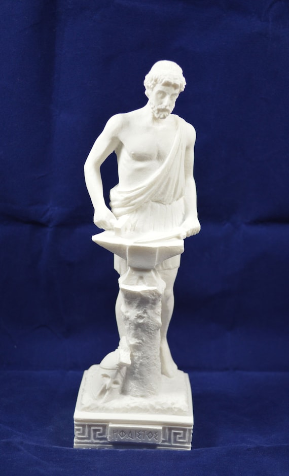 Hephaestus Sculpture Statue Ancient Greek Blacksmith God Etsy Hephaestus Sculpture Statue Ancient Greek Blacksmith God Etsy