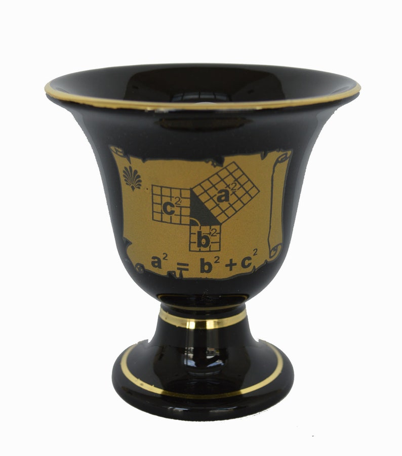 Pythagoras cup Pythagorean cup of justice black image 2