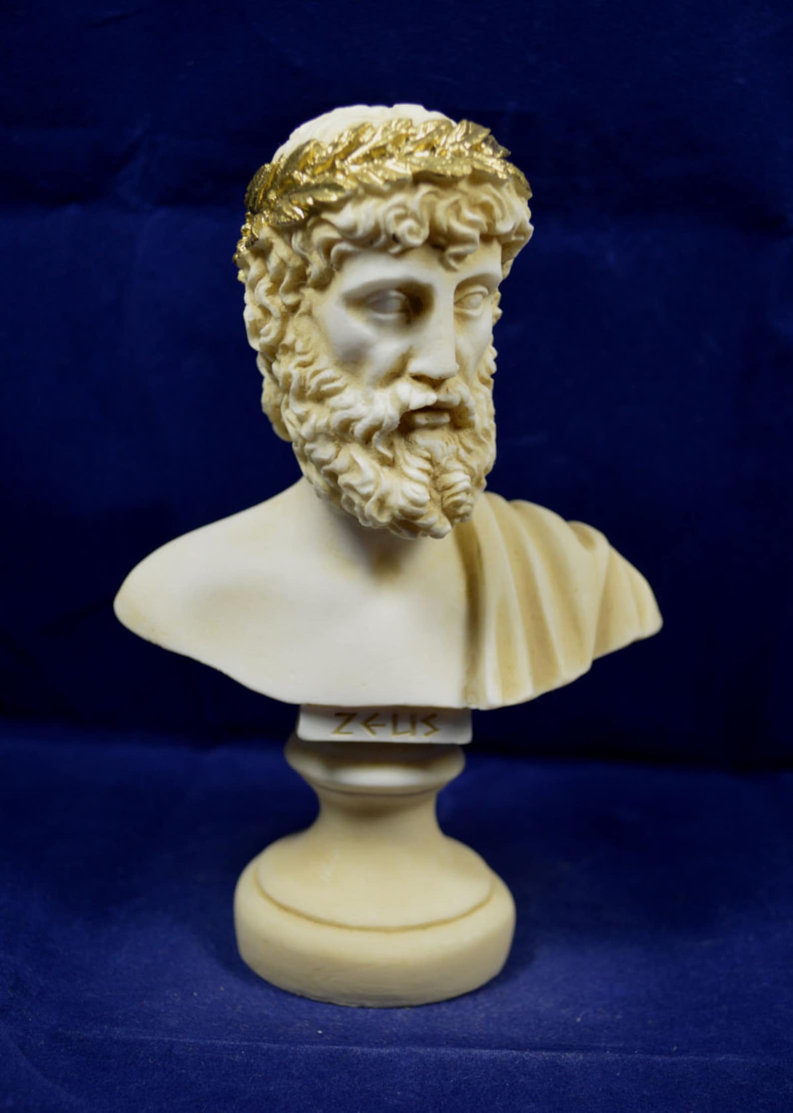 Sculpture de Zeus Buste grec antique roi de tous les dieux Etsy France