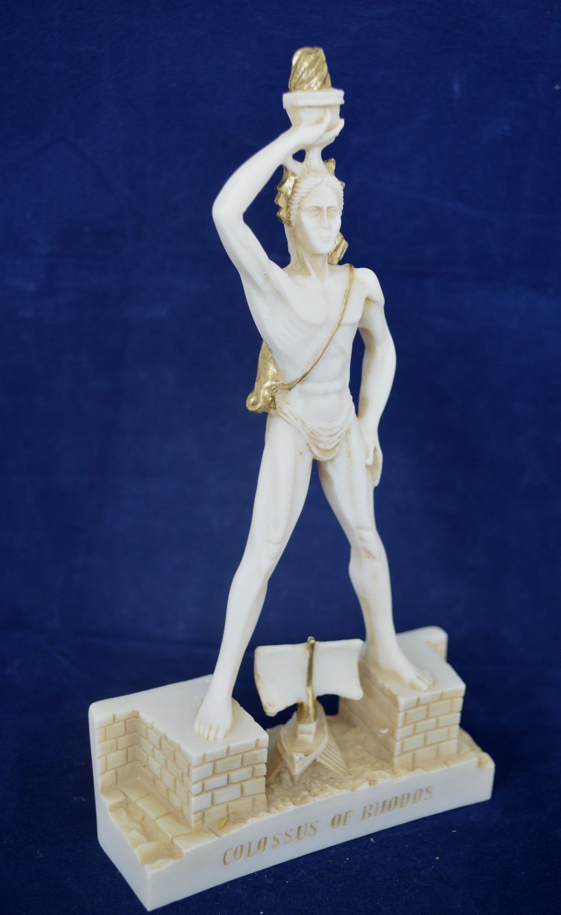 Colossus of Rhodes Sculpture God of Sun Helios Small Statue Etsy