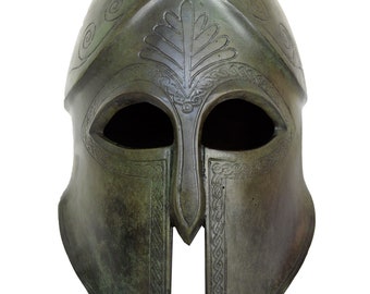 Corinthian Bronze Helmet - Handmade in Greece - Spartans Athenians Hoplite