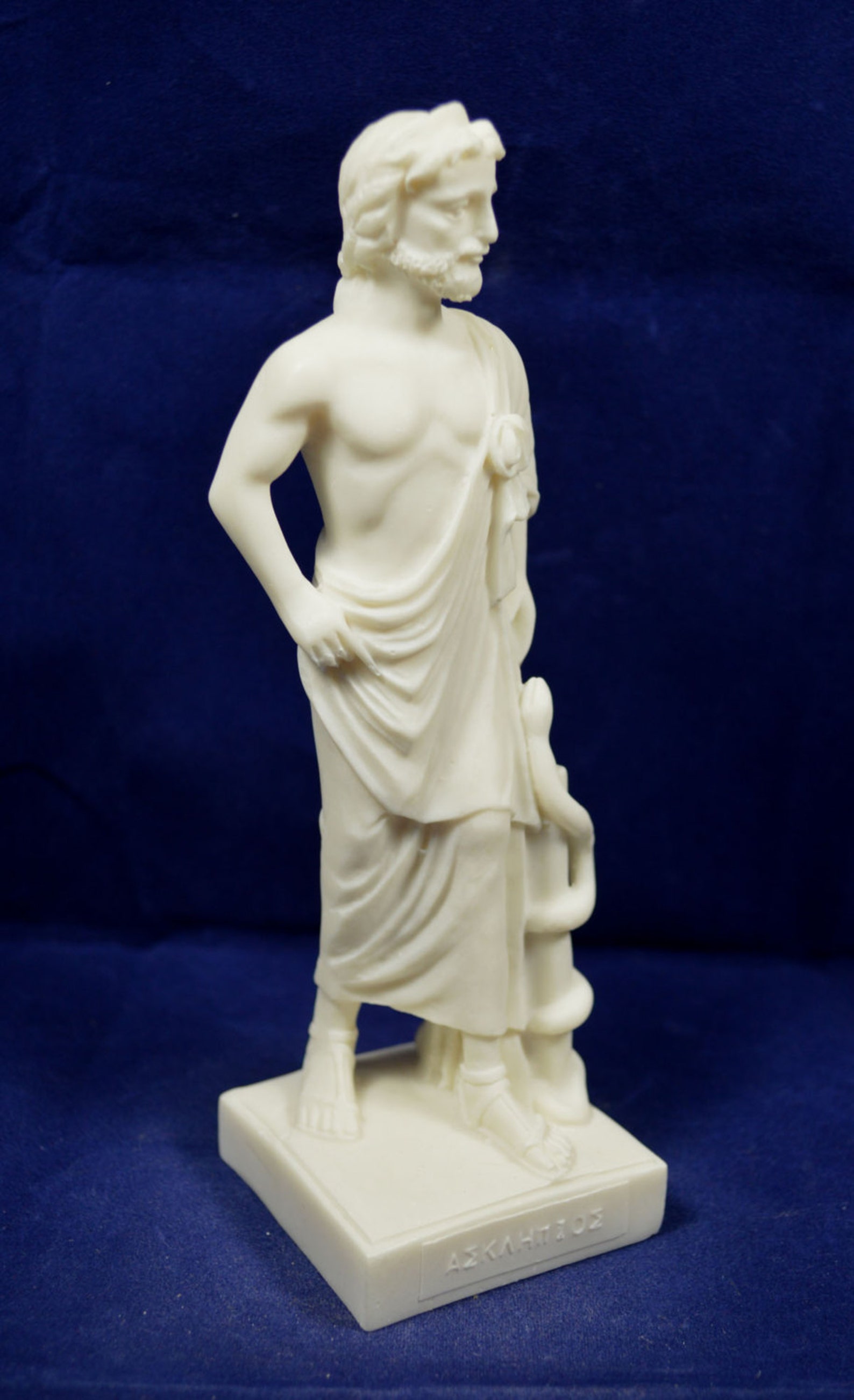 Asclepius sculpture statue Ancient Greek God of medicine Etsy