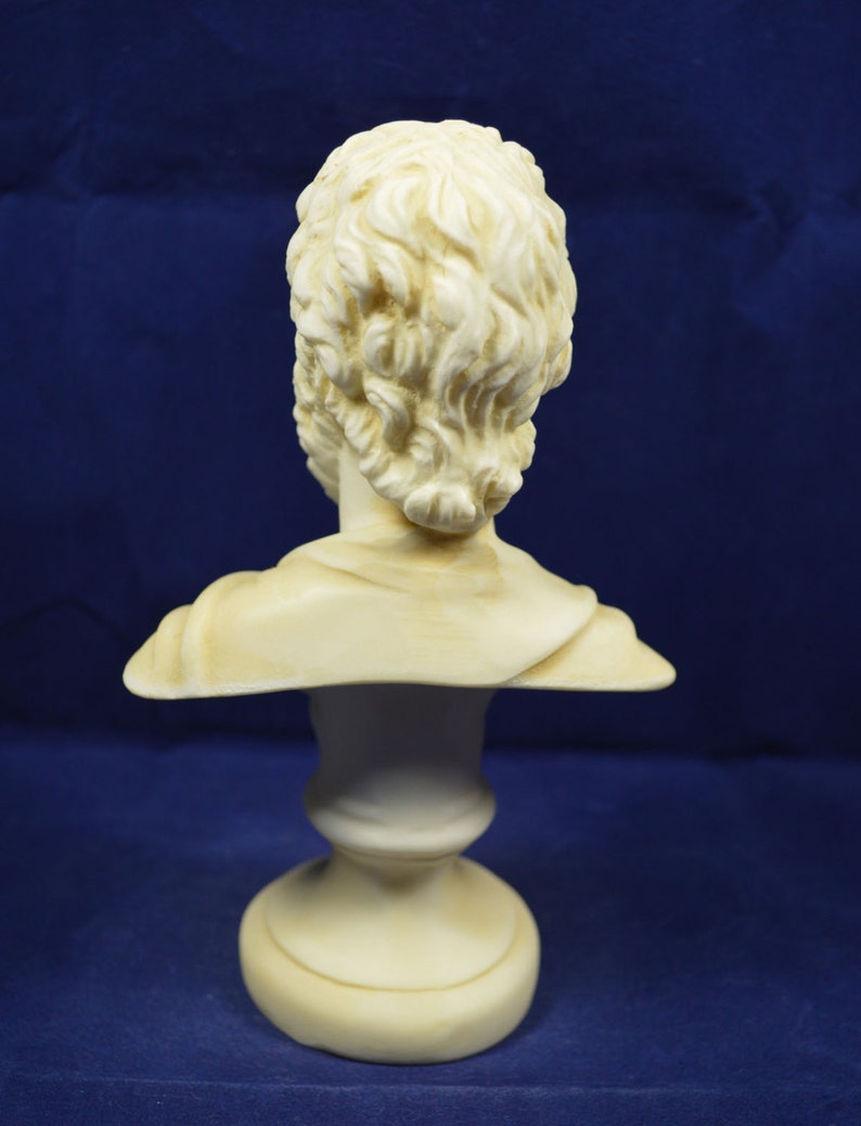 Sophocles sculpture bust ancient Greek philosopher aged statue image 3