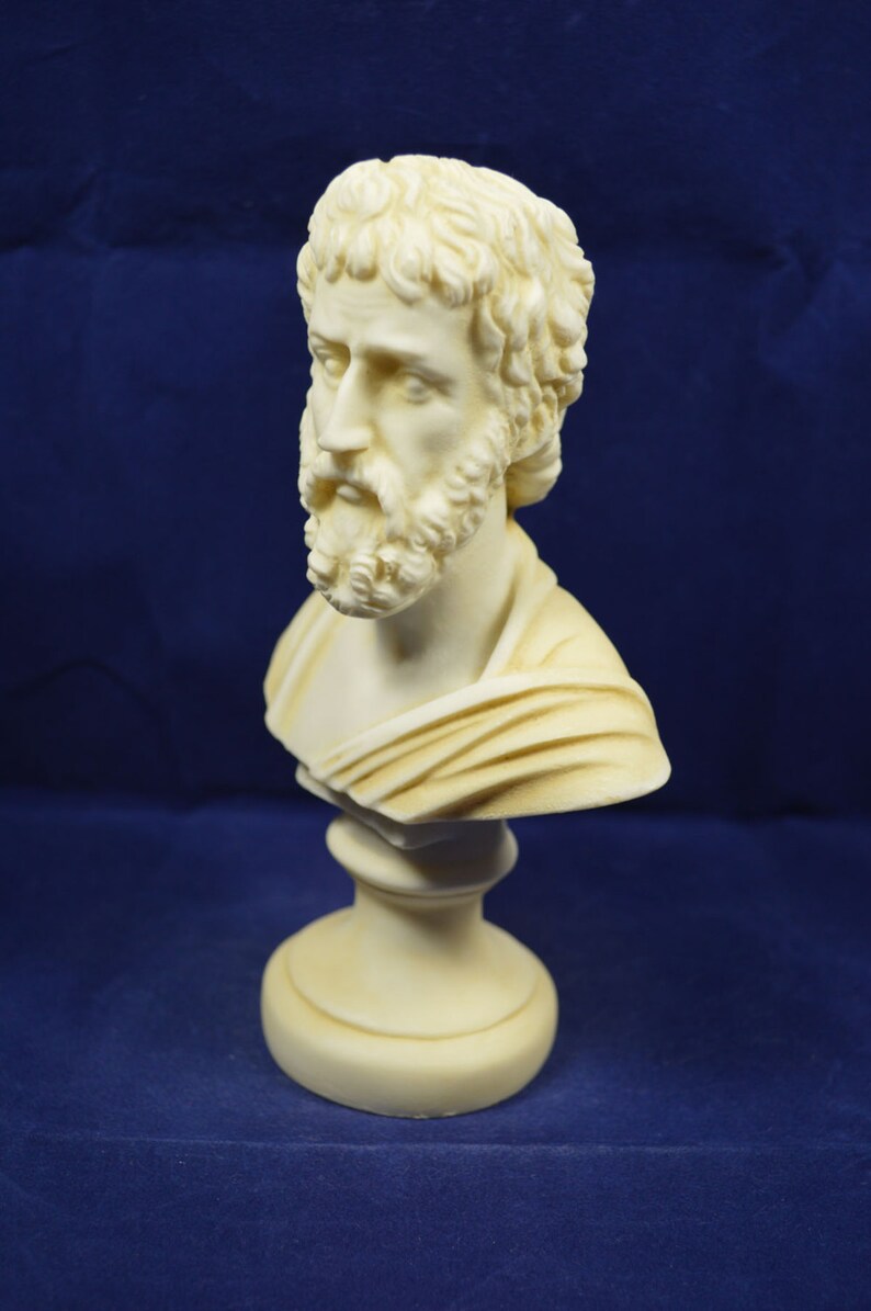 Sophocles sculpture bust ancient Greek philosopher aged statue image 2