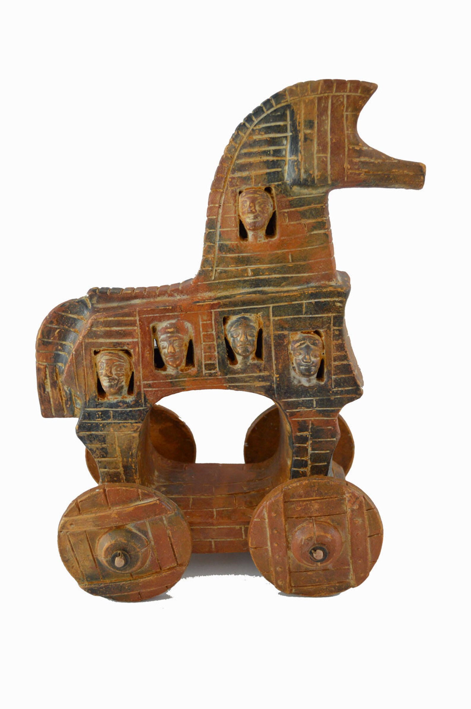 Ancient Greek Trojan Horse Sculpture Etsy