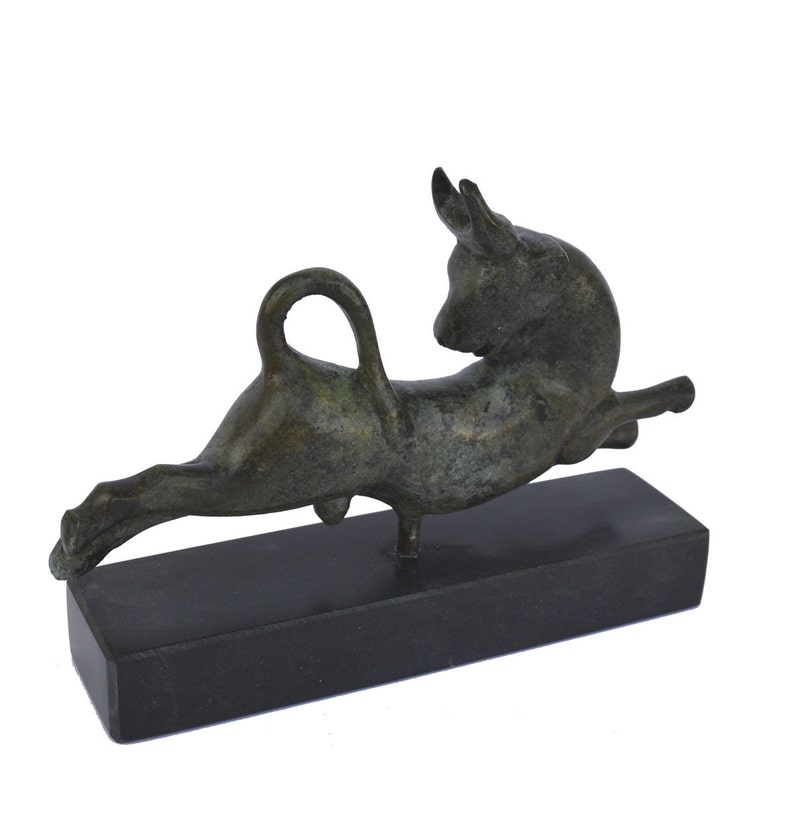 Bronze Bull Statue Ancient Greek Reproduction Sculpture on Etsy
