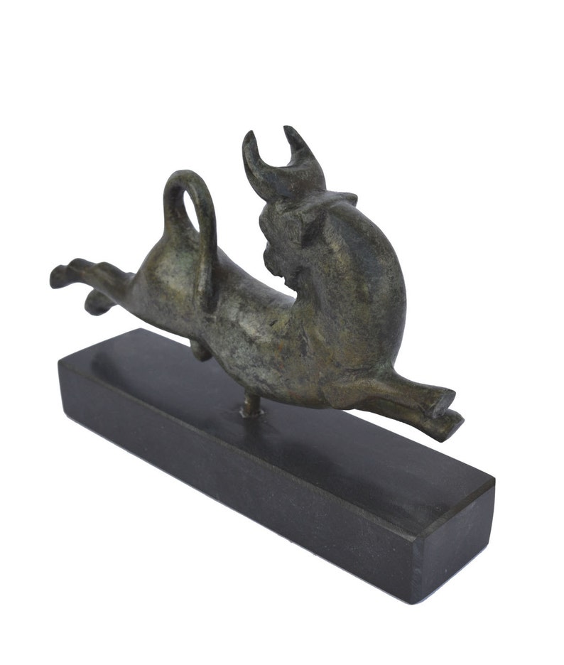 Bronze Bull Statue Ancient Greek Reproduction Sculpture on Etsy
